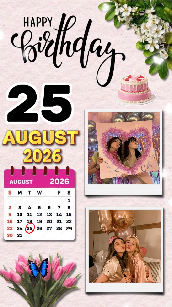 HBD 25 août 2026
