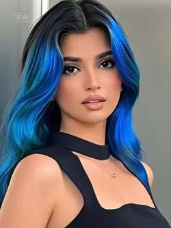 cabelo azul 