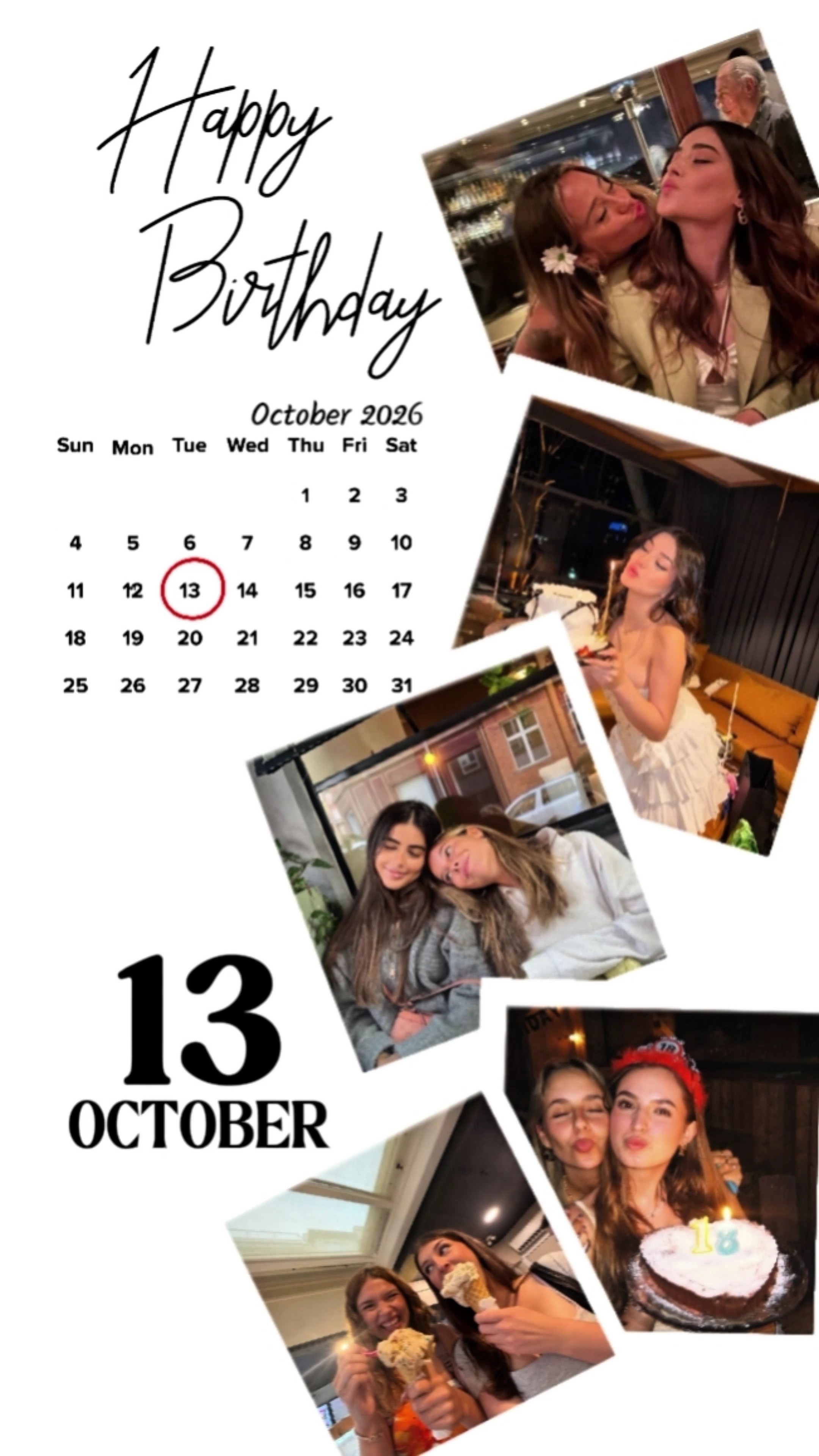 hbd 13 october 