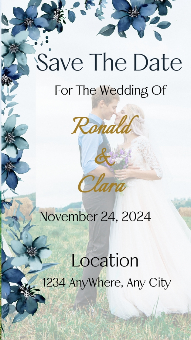 Convite de casamento