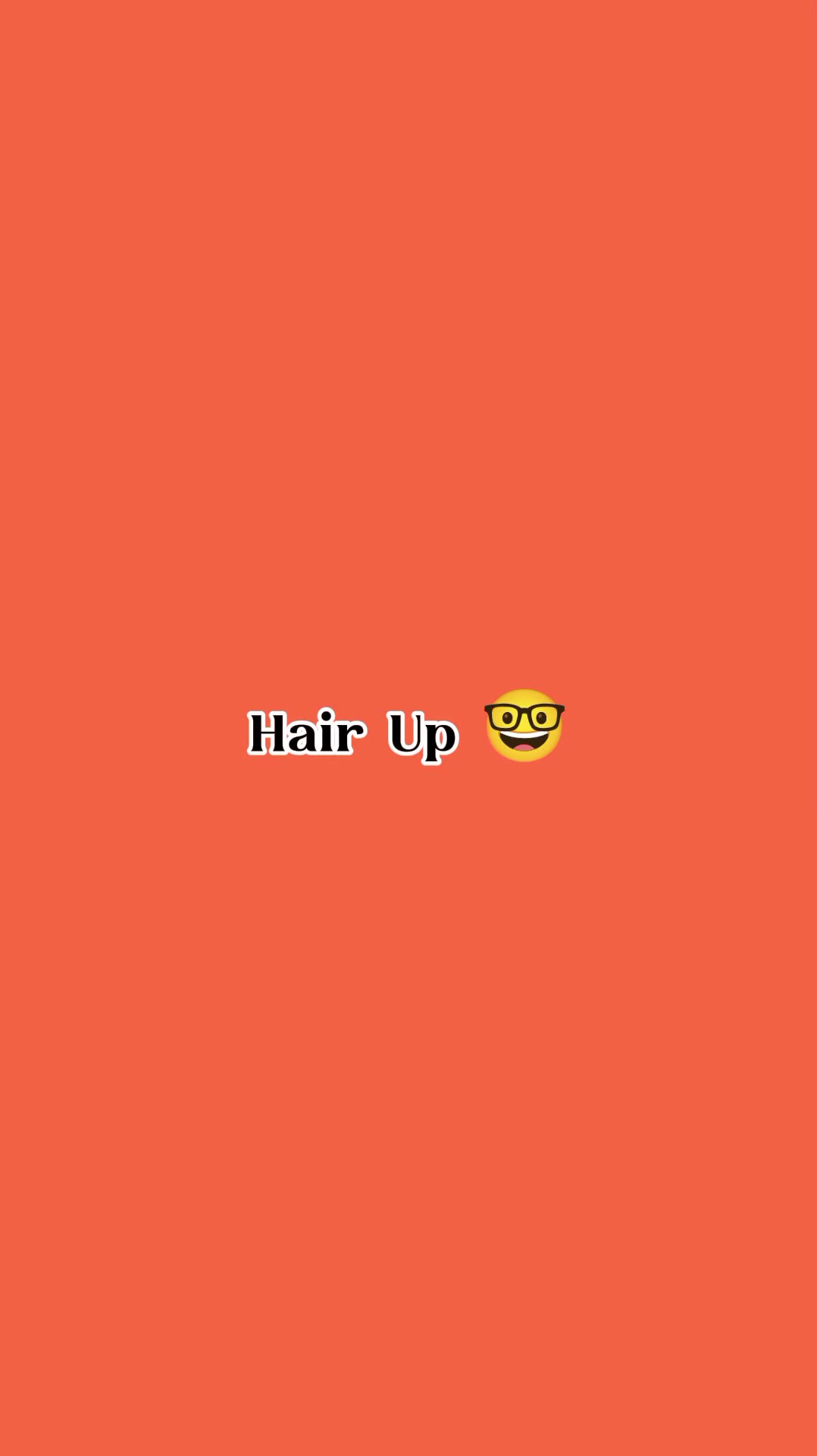 Haare hoch 
