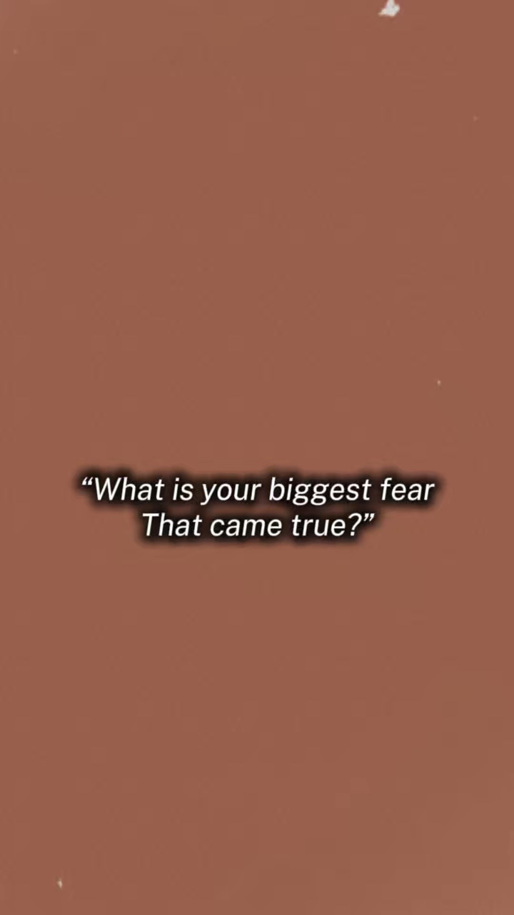 Biggest fear..