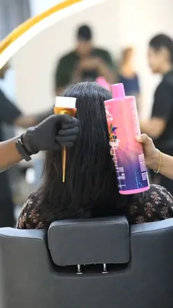 Cabelo liso mechas 