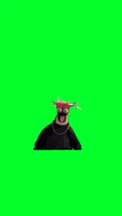 Puppet laughing