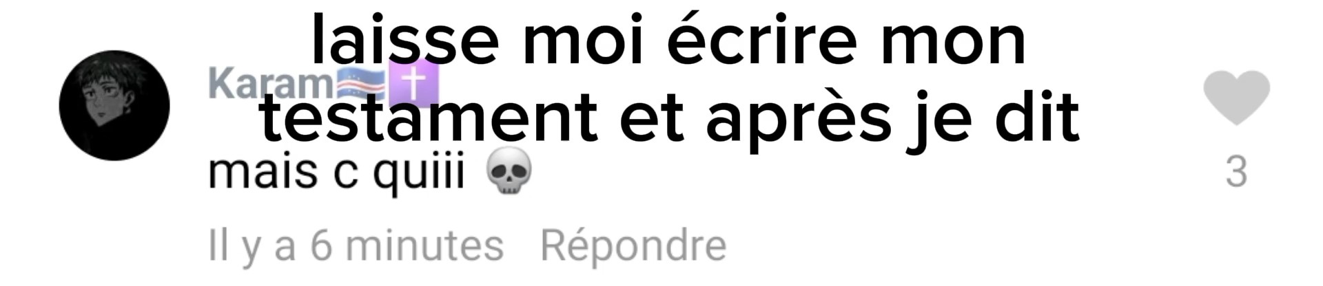 yen a il on r suivit