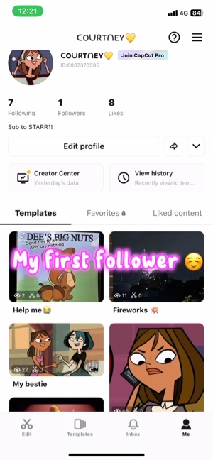 My first follower😊