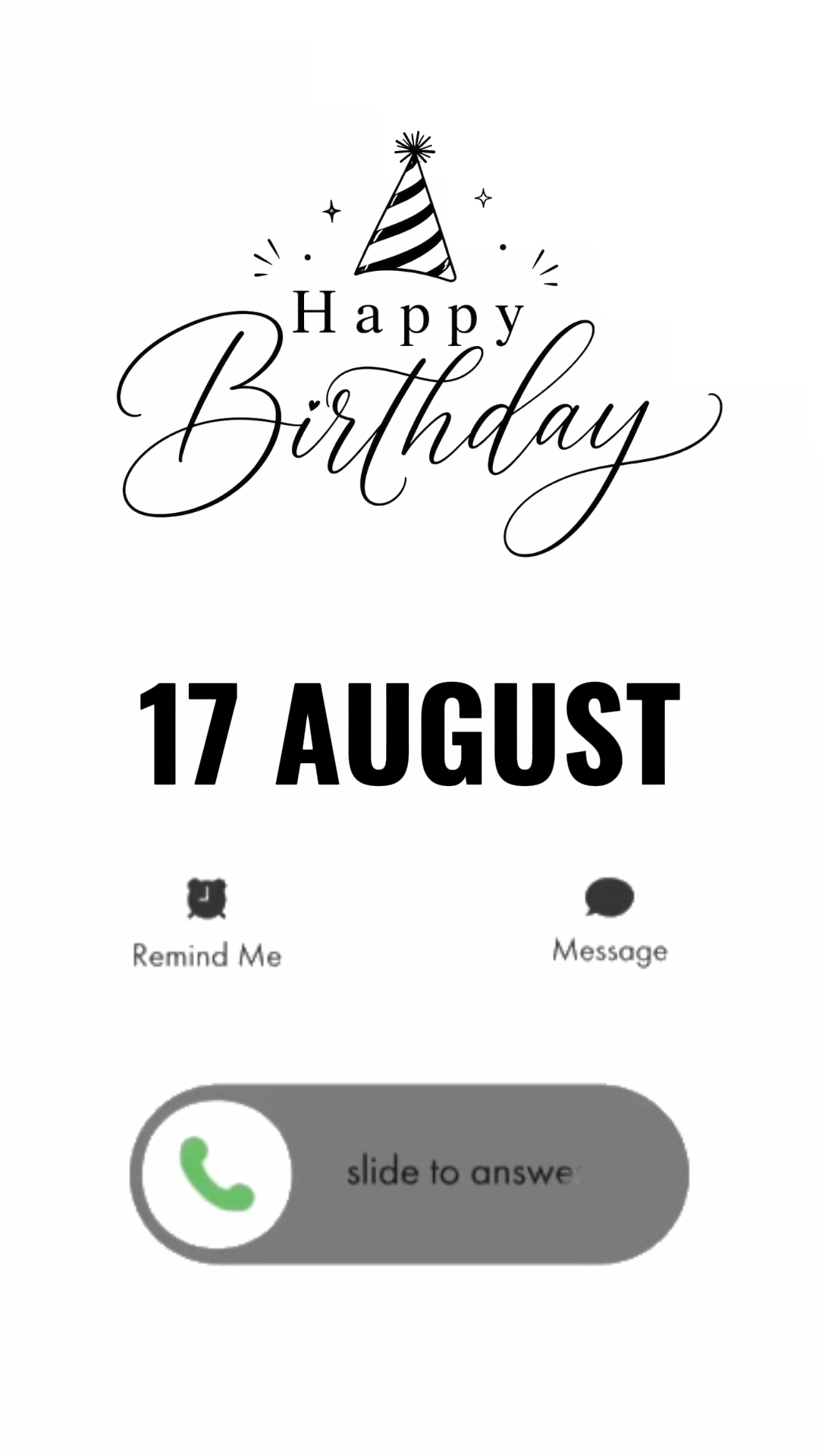 HBD to you 17 August