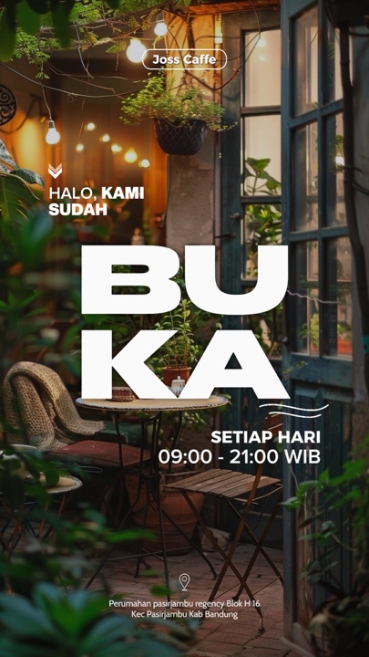Kami sudah buka