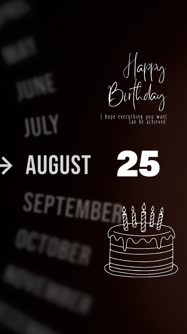 HBD 25 Agustus