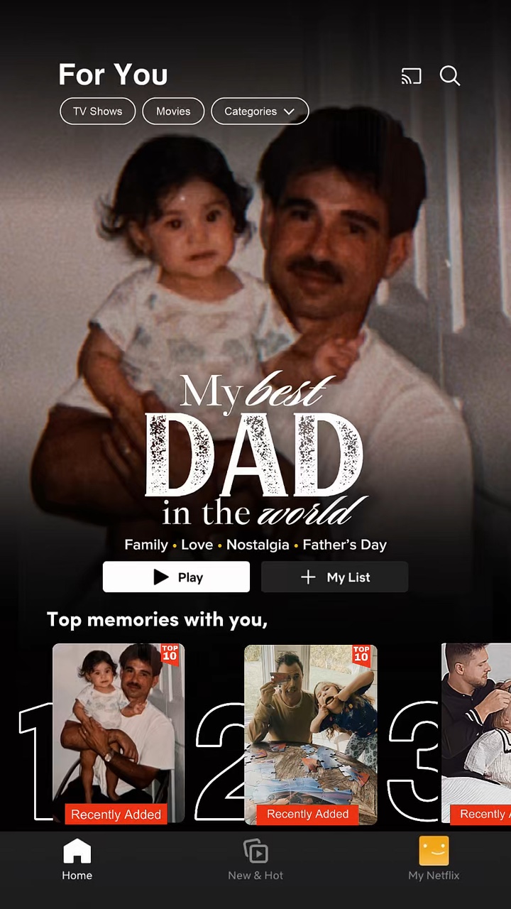 NETFLIX DEL DÍA DEL PADRE