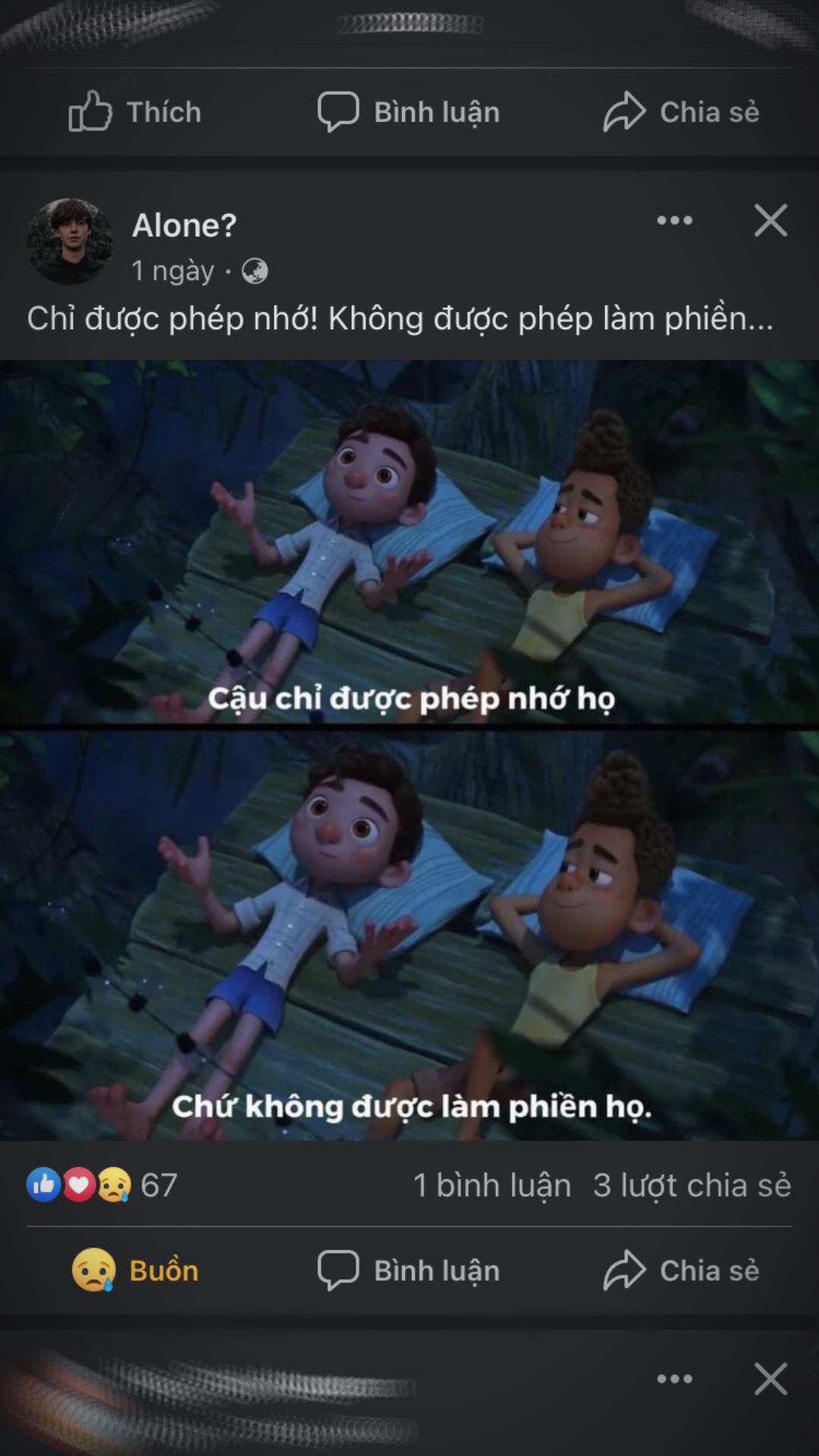 Chỉ được phép nhớ!