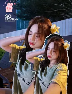 Cry on my shoulder 