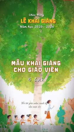 khai giảng mẫu GV