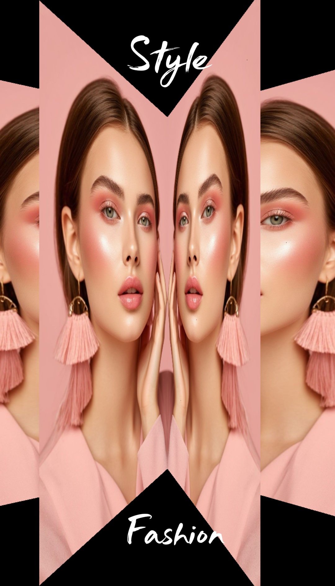 Maquillaje de moda de estilo
