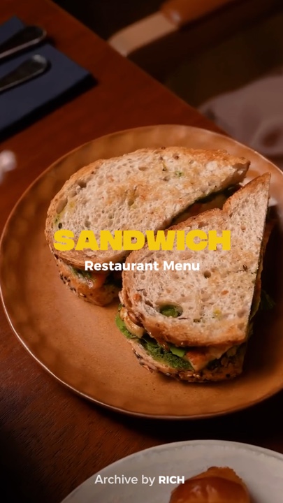 Menu sandwich