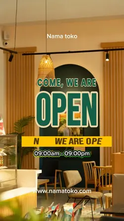 We are open
