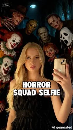 Horror squad selfie
