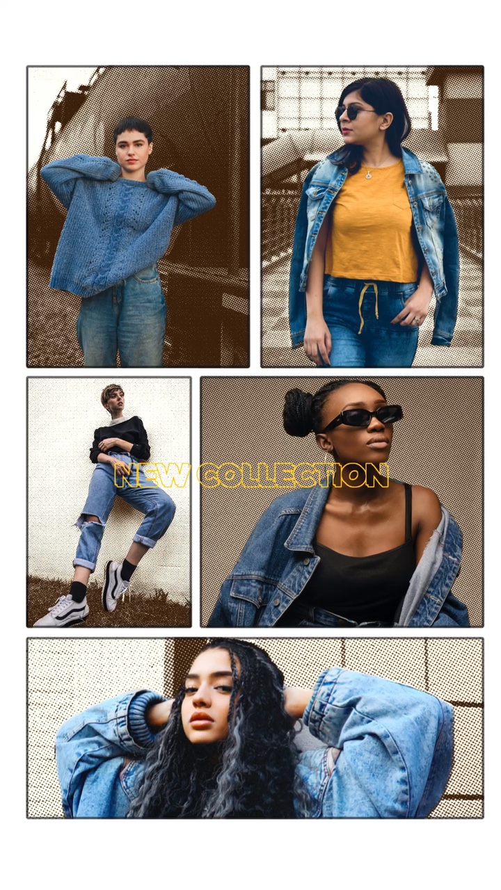 Jeans Product Display Light&Easy&Open Tasks TikTok Style