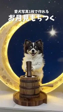 お月見愛犬🎑🌕
