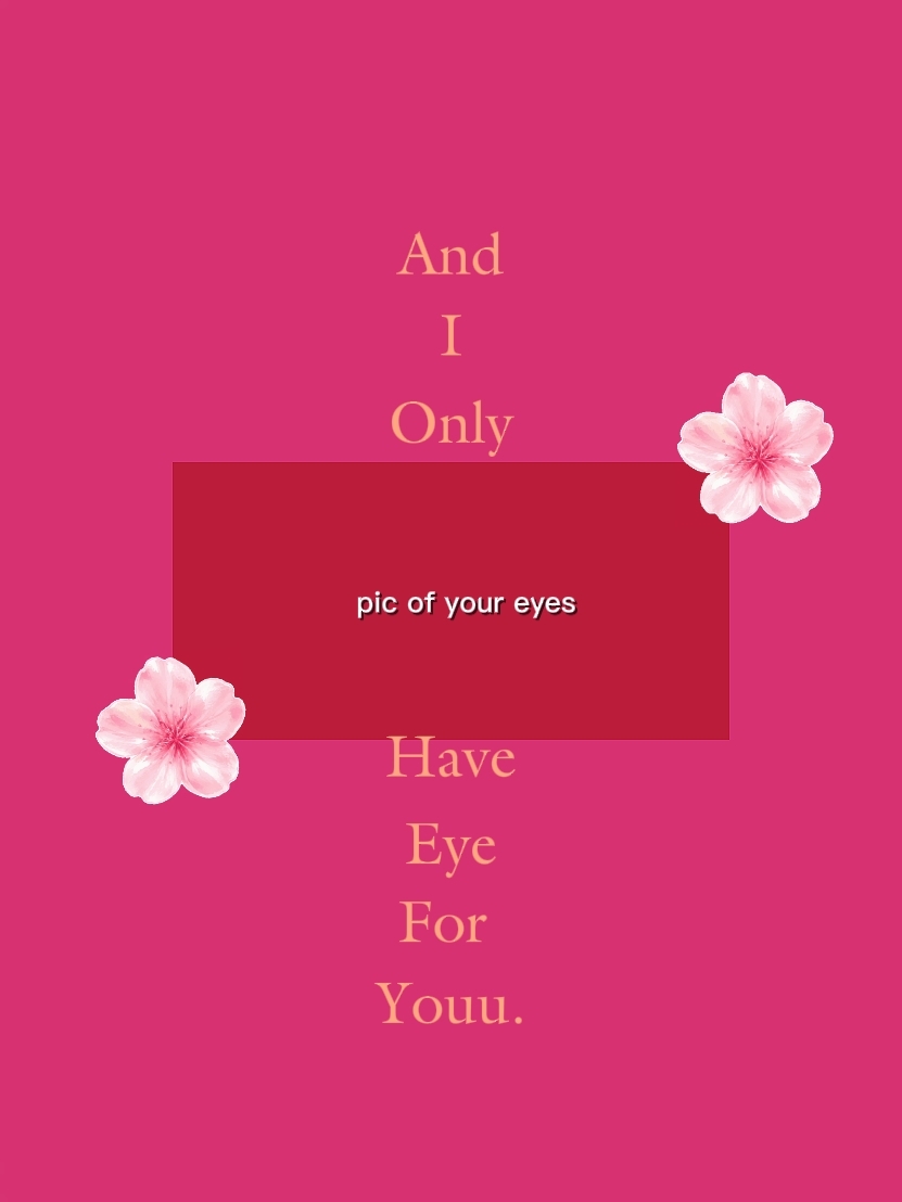 Photo de vos yeux