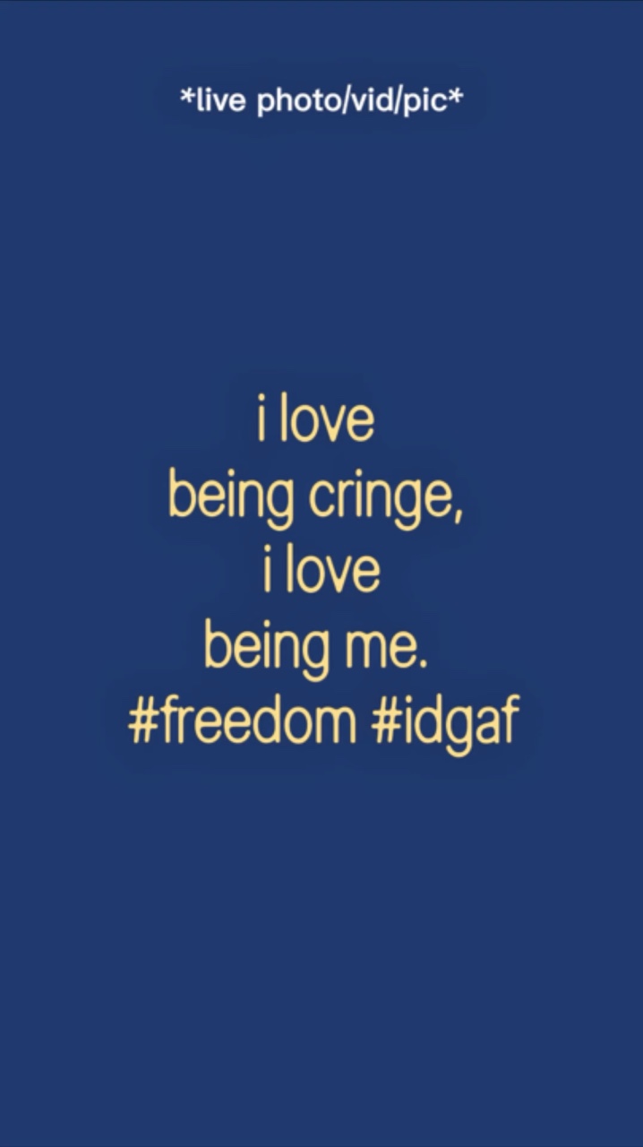 I Love Being Me.