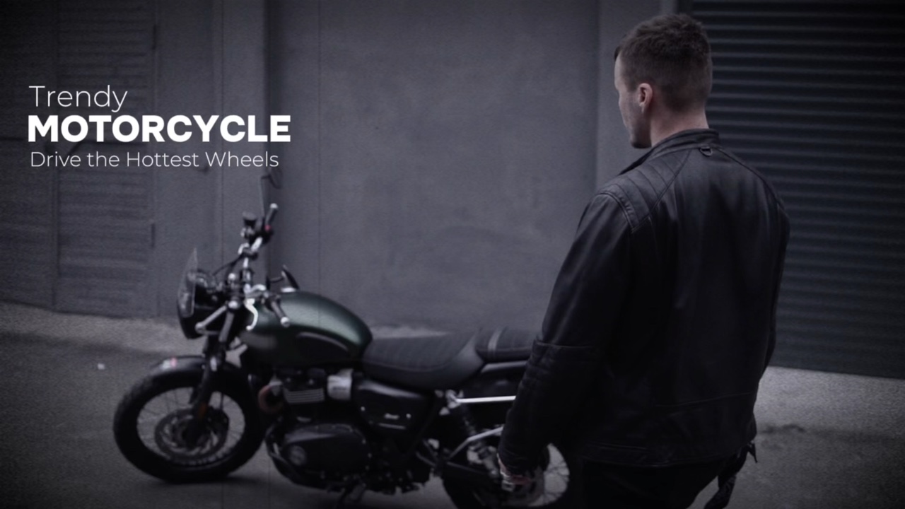 Template ng Mga Display Ad ng Produkto sa Industriya ng Motorsiklo sa Cinematic Style