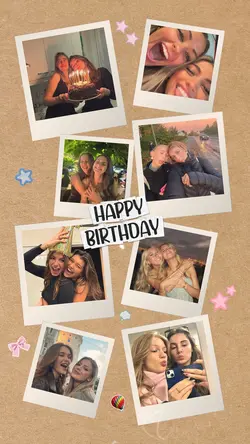 birthday polaroids