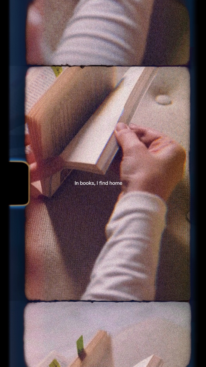 In books,I find home