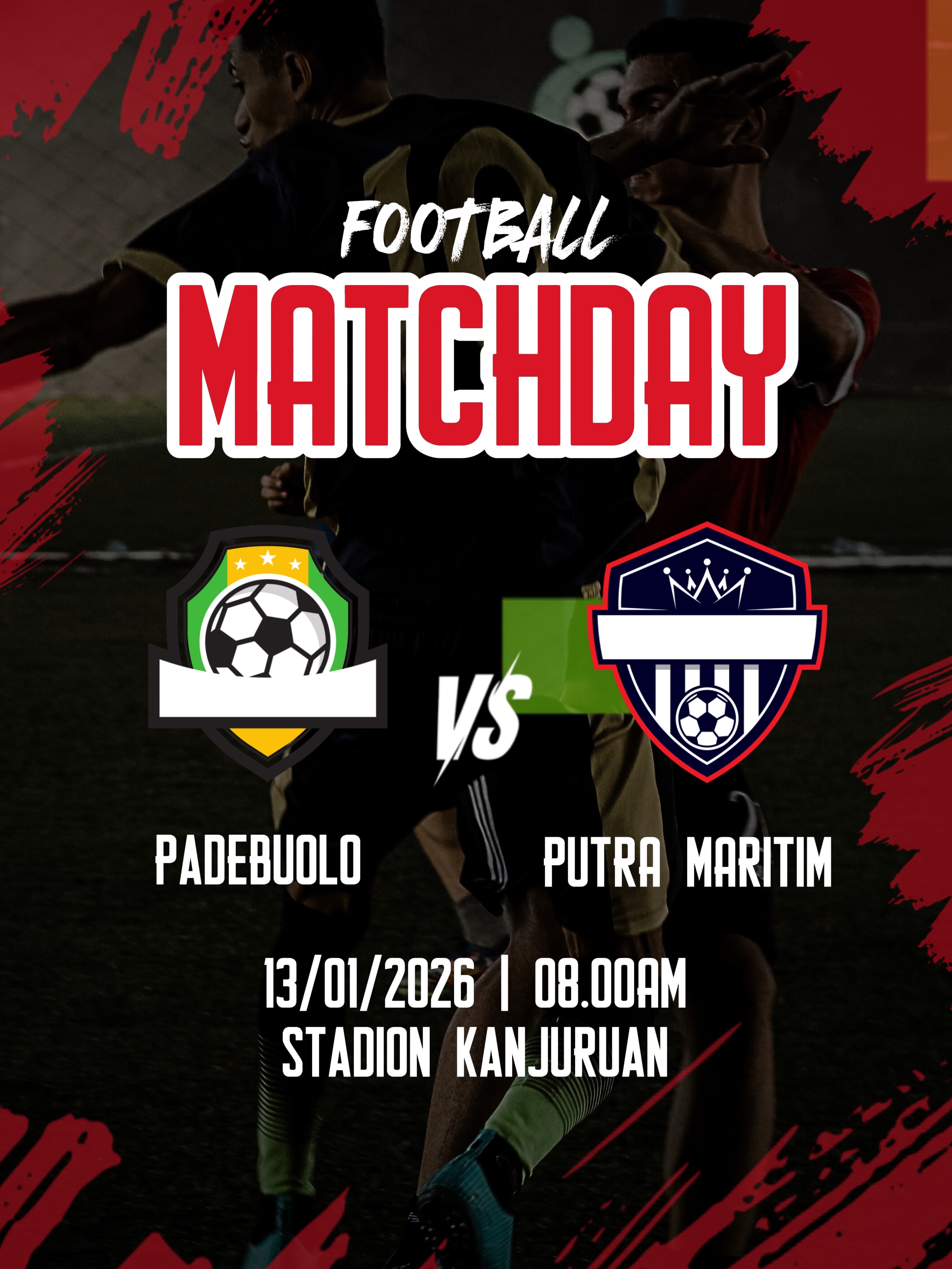 Día de partido de fútbol