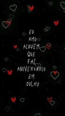 Aniversário/JULHO