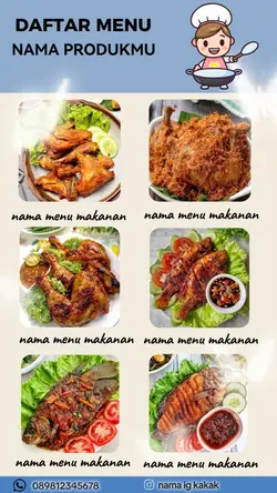 TEMPLATE DAFTAR MENU