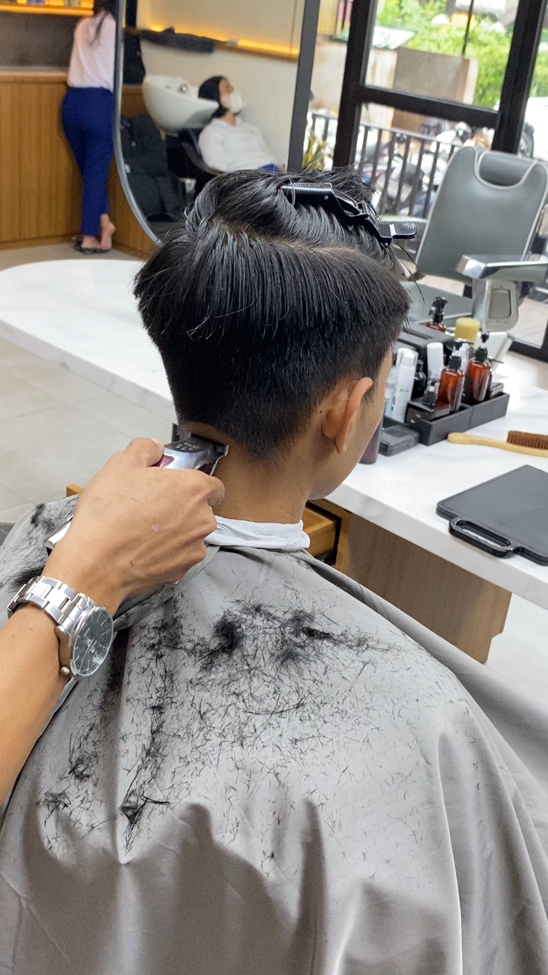 Cinematic barber cut