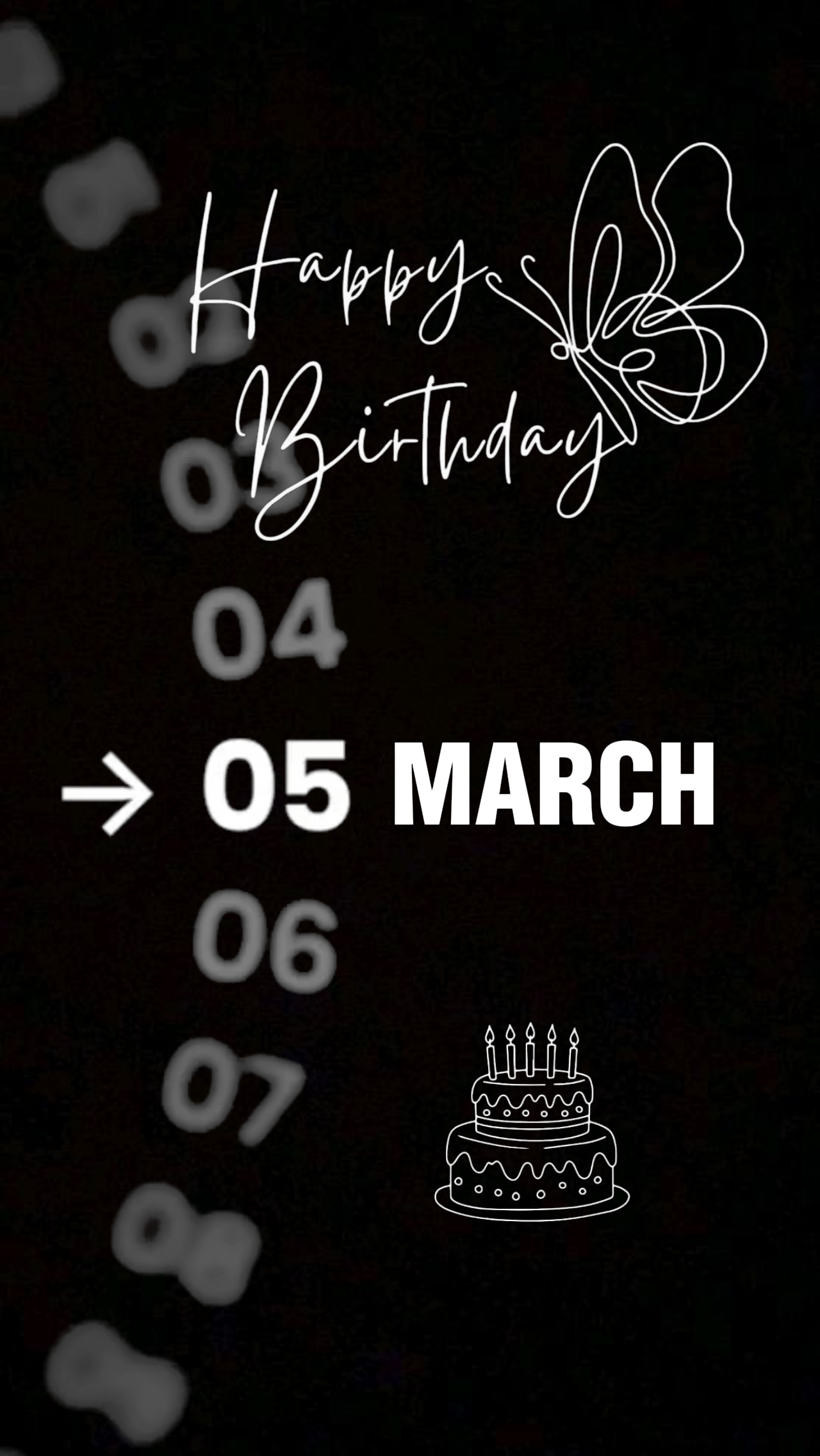 Anniversaire 05 mars 