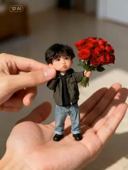 cute flower giving