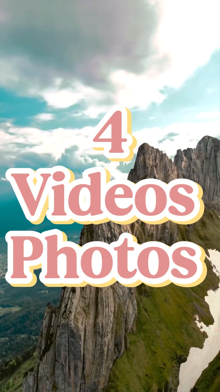 4 vidéos photos 