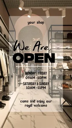 we are open