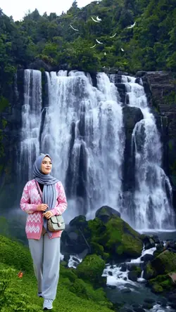 latar air terjun