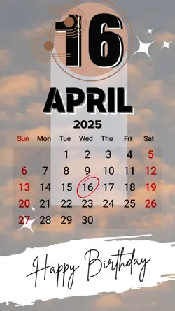 HBD 16 APRIL 2025