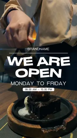 we are open