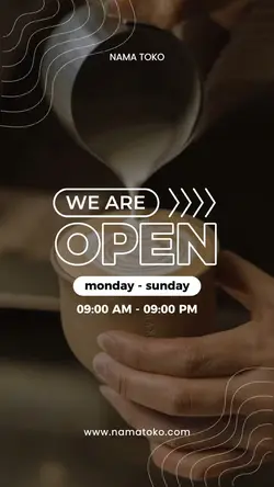 we are open