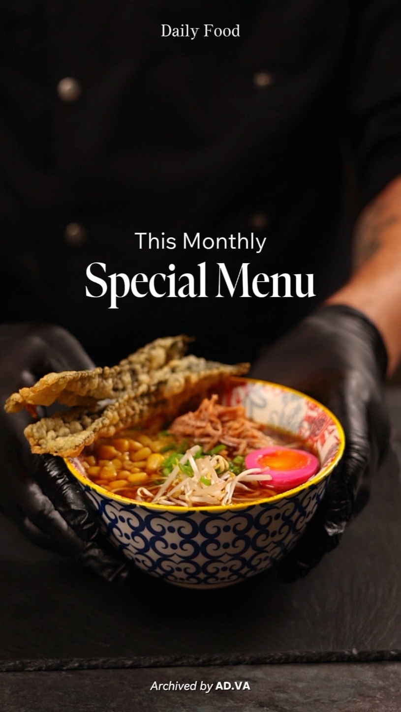 Menu spécial mensuel