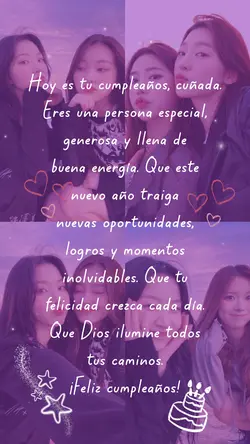 Cumpleaños cuñada