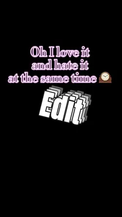 Love and hate it