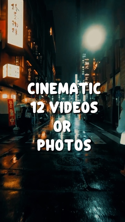 12 VIDÉOS CINÉMATIQUES