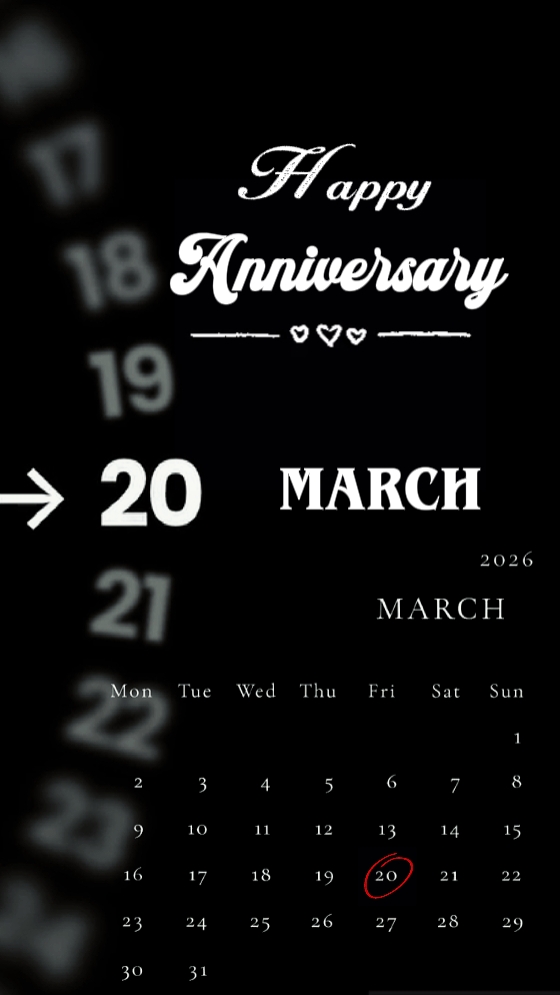ANNIVERSARY 20 MARCH