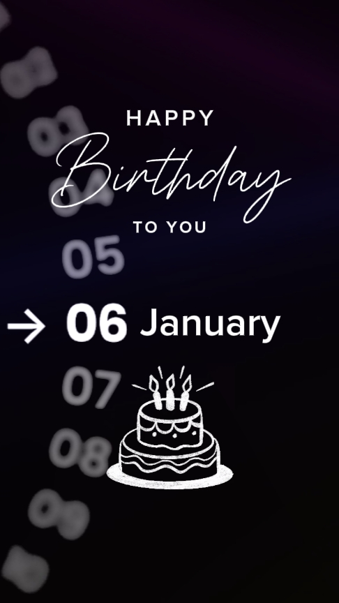 6 January Birthday 