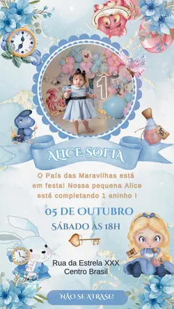 Convite Alice
