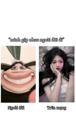 trên mạng, ngoài đời