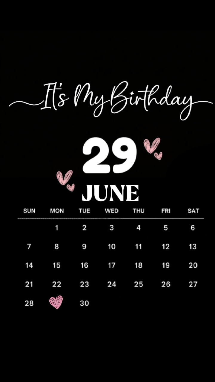 C'EST MON ANNIVERSAIRE 29 JUIN