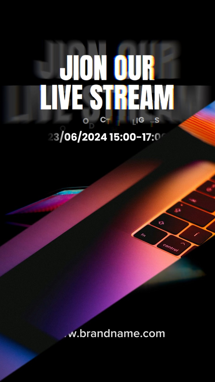 Live Stream Redirection New Digital Product Launch Display CTA template